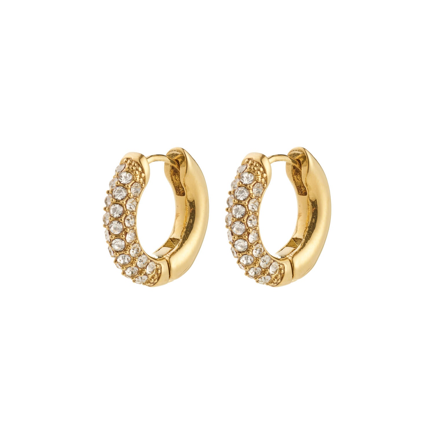 Tatum hoops, small - forgyldt